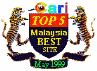 Winner of Top 5 Best Sites Malaysia, May 1999